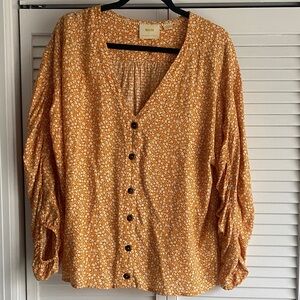 Anthropologie Venice Floral Blouse